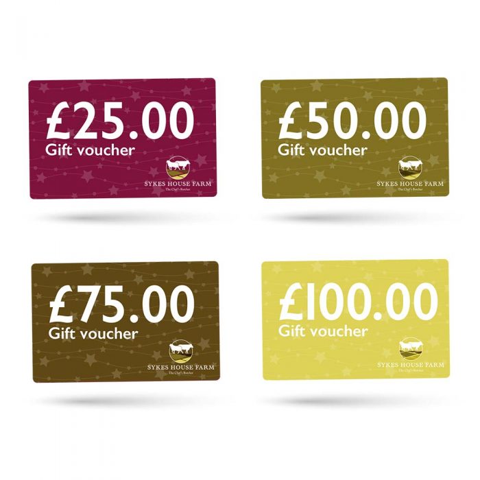 Digital Gift Vouchers Give the gift of meat! Sykes House Farm