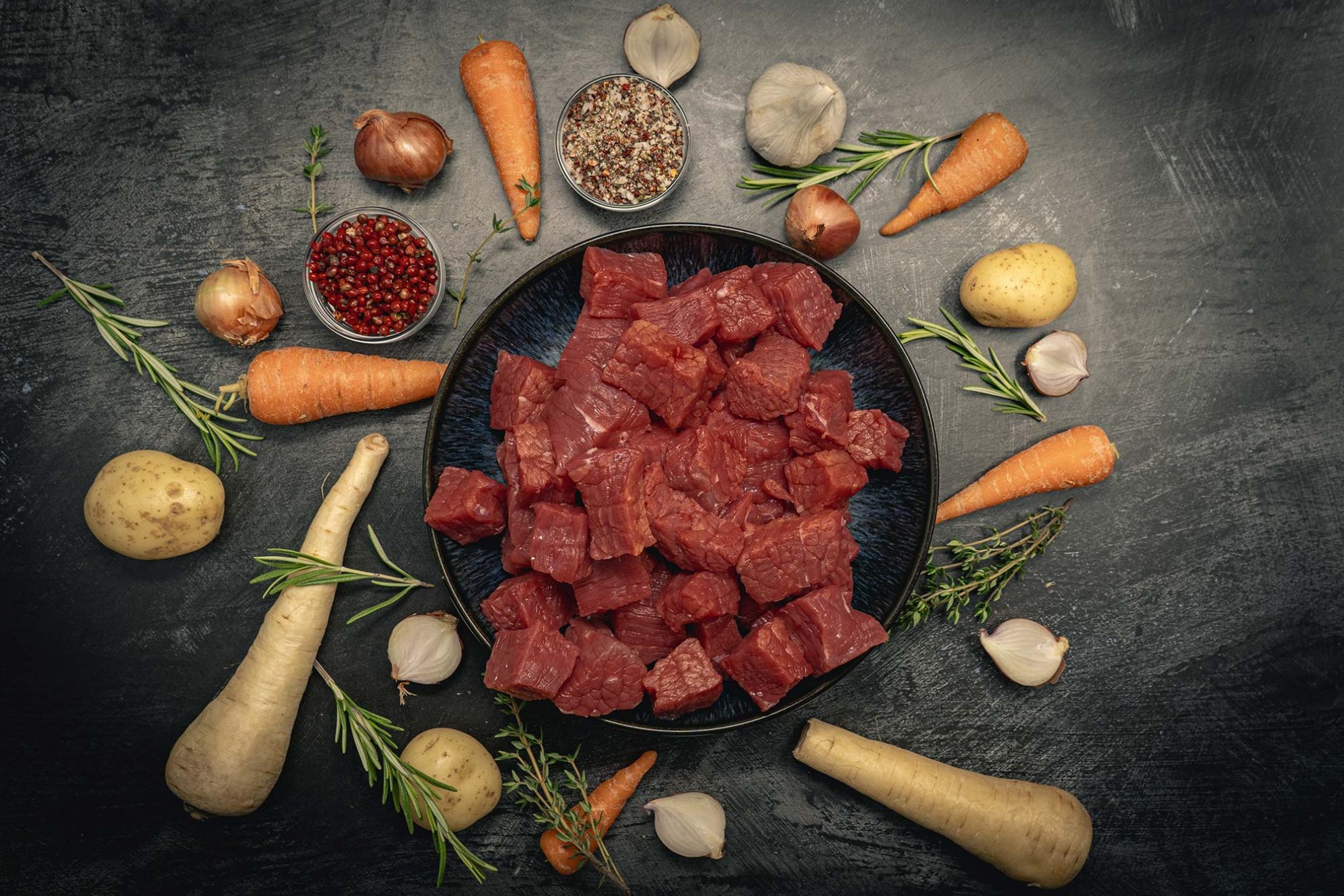 Diced Beef Stewing Steak Sykes House Farm