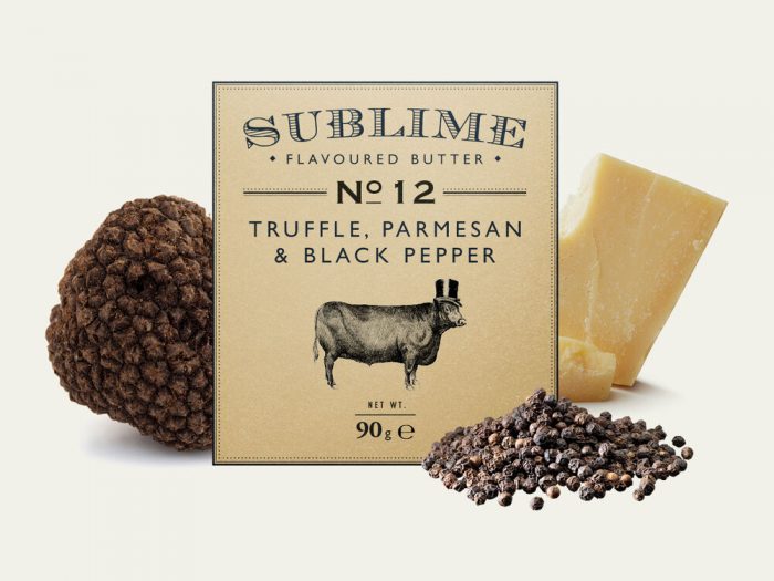 Sublime Truffle, Parmesan & Black Pepper 90gm Sykes House Farm