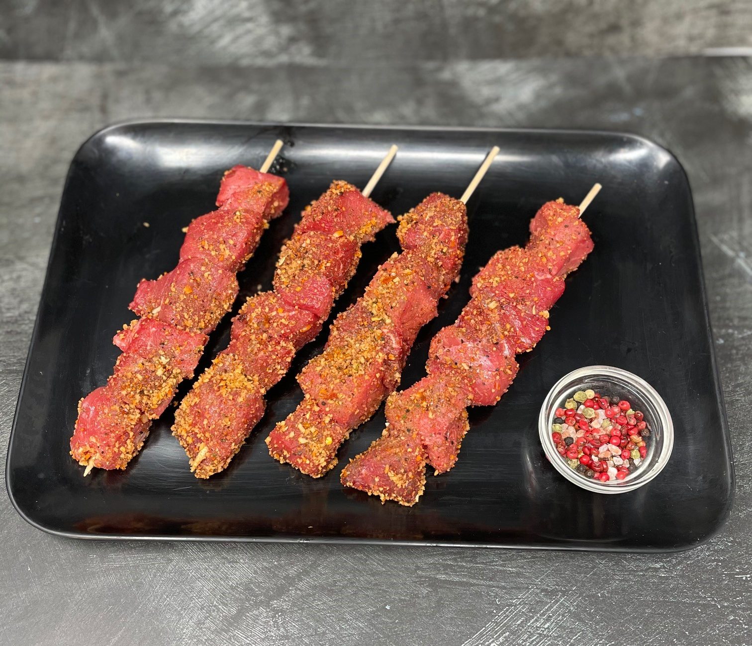 Pepper Crumb Coated Beef Kebabs Sykes House Farm